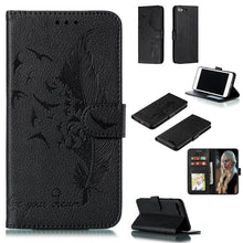 Load image into Gallery viewer, Feather Pattern Litchi Texture Horizontal Flip Leather Case with Wallet &amp; Holder &amp; Card Slots, For iPhone SE 2022 / SE 2020 / 8 / 7, For iPhone 7 Plus / 8 Plus, For iPhone 11 Pro, For iPhone 11, For iPhone 11 Pro Max, For iPhone XS /X, For iPhone XR   ...