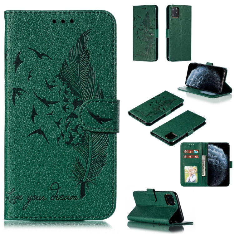 Feather Pattern Litchi Texture Horizontal Flip Leather Case with Wallet & Holder & Card Slots, For iPhone SE 2022 / SE 2020 / 8 / 7, For iPhone 7 Plus / 8 Plus, For iPhone 11 Pro, For iPhone 11, For iPhone 11 Pro Max, For iPhone XS /X, For iPhone XR   ...