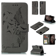 Load image into Gallery viewer, Feather Pattern Litchi Texture Horizontal Flip Leather Case with Wallet &amp; Holder &amp; Card Slots, For iPhone SE 2022 / SE 2020 / 8 / 7, For iPhone 7 Plus / 8 Plus, For iPhone 11 Pro, For iPhone 11, For iPhone 11 Pro Max, For iPhone XS /X, For iPhone XR   ...