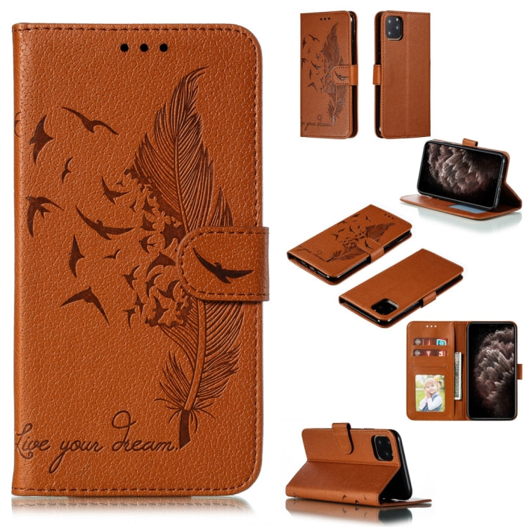 Feather Pattern Litchi Texture Horizontal Flip Leather Case with Wallet & Holder & Card Slots, For iPhone SE 2022 / SE 2020 / 8 / 7, For iPhone 7 Plus / 8 Plus, For iPhone 11 Pro, For iPhone 11, For iPhone 11 Pro Max, For iPhone XS /X, For iPhone XR   ...