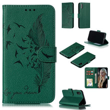 Load image into Gallery viewer, Feather Pattern Litchi Texture Horizontal Flip Leather Case with Wallet &amp; Holder &amp; Card Slots, For iPhone SE 2022 / SE 2020 / 8 / 7, For iPhone 7 Plus / 8 Plus, For iPhone 11 Pro, For iPhone 11, For iPhone 11 Pro Max, For iPhone XS /X, For iPhone XR   ...