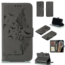 Load image into Gallery viewer, Feather Pattern Litchi Texture Horizontal Flip Leather Case with Wallet &amp; Holder &amp; Card Slots, For iPhone SE 2022 / SE 2020 / 8 / 7, For iPhone 7 Plus / 8 Plus, For iPhone 11 Pro, For iPhone 11, For iPhone 11 Pro Max, For iPhone XS /X, For iPhone XR   ...