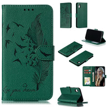 Load image into Gallery viewer, Feather Pattern Litchi Texture Horizontal Flip Leather Case with Wallet &amp; Holder &amp; Card Slots, For iPhone SE 2022 / SE 2020 / 8 / 7, For iPhone 7 Plus / 8 Plus, For iPhone 11 Pro, For iPhone 11, For iPhone 11 Pro Max, For iPhone XS /X, For iPhone XR   ...