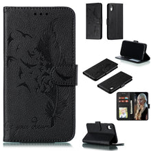 Load image into Gallery viewer, Feather Pattern Litchi Texture Horizontal Flip Leather Case with Wallet &amp; Holder &amp; Card Slots, For iPhone SE 2022 / SE 2020 / 8 / 7, For iPhone 7 Plus / 8 Plus, For iPhone 11 Pro, For iPhone 11, For iPhone 11 Pro Max, For iPhone XS /X, For iPhone XR   ...
