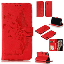 Load image into Gallery viewer, Feather Pattern Litchi Texture Horizontal Flip Leather Case with Wallet &amp; Holder &amp; Card Slots, For iPhone SE 2022 / SE 2020 / 8 / 7, For iPhone 7 Plus / 8 Plus, For iPhone 11 Pro, For iPhone 11, For iPhone 11 Pro Max, For iPhone XS /X, For iPhone XR   ...