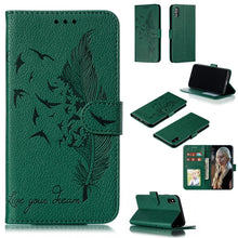 Load image into Gallery viewer, Feather Pattern Litchi Texture Horizontal Flip Leather Case with Wallet &amp; Holder &amp; Card Slots, For iPhone SE 2022 / SE 2020 / 8 / 7, For iPhone 7 Plus / 8 Plus, For iPhone 11 Pro, For iPhone 11, For iPhone 11 Pro Max, For iPhone XS /X, For iPhone XR   ...