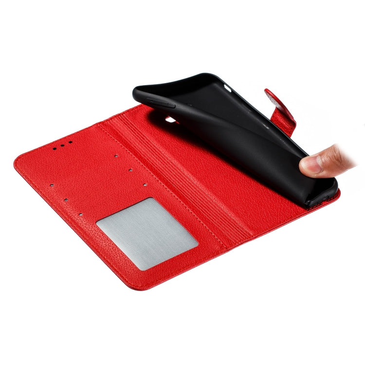 Feather Pattern Litchi Texture Horizontal Flip Leather Case with Wallet & Holder & Card Slots