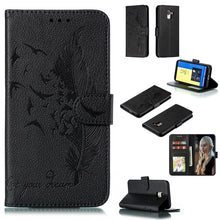 Load image into Gallery viewer, Feather Pattern Litchi Texture Horizontal Flip Leather Case with Wallet &amp; Holder &amp; Card Slots