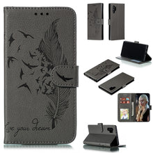 Load image into Gallery viewer, Feather Pattern Litchi Texture Horizontal Flip Leather Case with Wallet &amp; Holder &amp; Card Slots, For Galaxy Note 10 +, For Galaxy S9, For Galaxy S9+, For Galaxy S10, For Galaxy S10 5G, For Galaxy S10e, For Galaxy S10+