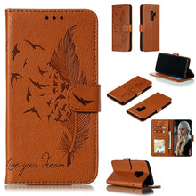 Load image into Gallery viewer, Feather Pattern Litchi Texture Horizontal Flip Leather Case with Wallet &amp; Holder &amp; Card Slots, For Galaxy Note 10 +, For Galaxy S9, For Galaxy S9+, For Galaxy S10, For Galaxy S10 5G, For Galaxy S10e, For Galaxy S10+