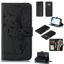 Load image into Gallery viewer, Feather Pattern Litchi Texture Horizontal Flip Leather Case with Wallet &amp; Holder &amp; Card Slots, For Galaxy Note 10 +, For Galaxy S9, For Galaxy S9+, For Galaxy S10, For Galaxy S10 5G, For Galaxy S10e, For Galaxy S10+