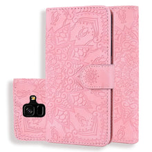 Load image into Gallery viewer, Calf Pattern Double Folding Design Embossed Leather Case with Wallet &amp; Holder &amp; Card Slots