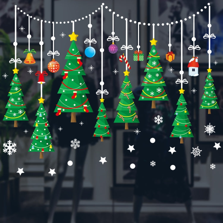 Window Glass Door Removable Christmas Festival Wall Sticker Decoretion