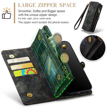 Load image into Gallery viewer, CaseMe-008 Detachable Multifunctional Horizontal Flip Leather Case with Card Slot &amp; Holder &amp; Zipper Wallet &amp; Photo Frame, For iPhone 11 Pro, For iPhone 11, For iPhone 11 Pro Max