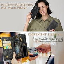 Load image into Gallery viewer, CaseMe-008 Detachable Multifunctional Horizontal Flip Leather Case with Card Slot &amp; Holder &amp; Zipper Wallet &amp; Photo Frame, For iPhone 11 Pro, For iPhone 11, For iPhone 11 Pro Max