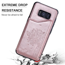 Load image into Gallery viewer, Cat Tree Embossing Pattern Shockproof Protective Case with Card Slots &amp; Photo Frame