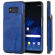 Load image into Gallery viewer, Cat Tree Embossing Pattern Shockproof Protective Case with Card Slots &amp; Photo Frame