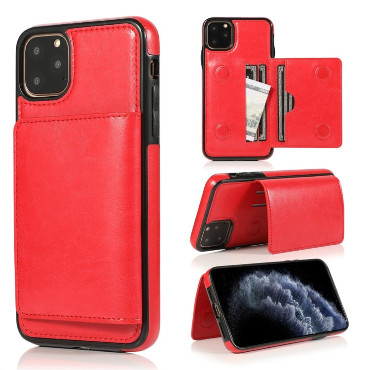 Shockproof PU + TPU Protective Case with Card Slots & Holder