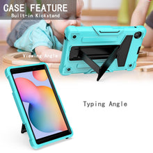 Load image into Gallery viewer, T-shaped Bracket Contrast Color Shockproof PC + Silicone Protective Case, For Huawei MatePad T8, For Huawei MediaPad T5