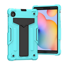 Load image into Gallery viewer, T-shaped Bracket Contrast Color Shockproof PC + Silicone Protective Case, For Huawei MatePad T8, For Huawei MediaPad T5