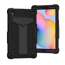 Load image into Gallery viewer, T-shaped Bracket Contrast Color Shockproof PC + Silicone Protective Case, For Huawei MatePad T8, For Huawei MediaPad T5