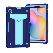 Load image into Gallery viewer, T-shaped Bracket Contrast Color Shockproof PC + Silicone Protective Case, For Huawei MatePad T8, For Huawei MediaPad T5