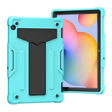 Load image into Gallery viewer, T-shaped Bracket Contrast Color Shockproof PC + Silicone Protective Case, For Huawei MatePad T8, For Huawei MediaPad T5