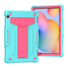 Load image into Gallery viewer, T-shaped Bracket Contrast Color Shockproof PC + Silicone Protective Case, For Huawei MatePad T8, For Huawei MediaPad T5