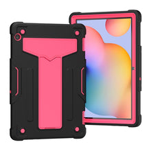 Load image into Gallery viewer, T-shaped Bracket Contrast Color Shockproof PC + Silicone Protective Case, For Huawei MatePad T8, For Huawei MediaPad T5