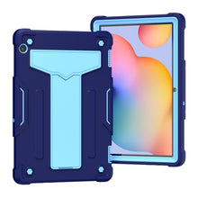 Load image into Gallery viewer, T-shaped Bracket Contrast Color Shockproof PC + Silicone Protective Case, For Huawei MatePad T8, For Huawei MediaPad T5