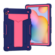 Load image into Gallery viewer, T-shaped Bracket Contrast Color Shockproof PC + Silicone Protective Case, For Huawei MatePad T8, For Huawei MediaPad T5