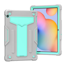 Load image into Gallery viewer, T-shaped Bracket Contrast Color Shockproof PC + Silicone Protective Case, For Huawei MatePad T8, For Huawei MediaPad T5