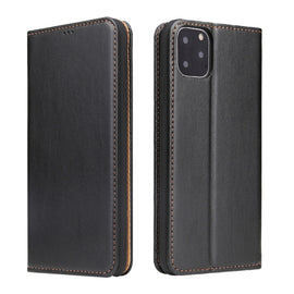 Fierre Shann PU Genuine Leather Texture Horizontal Flip Leather Case with Holder & Card Slots & Wallet, For iPhone 11, For iPhone 11 Pro, For iPhone 11 Pro Max
