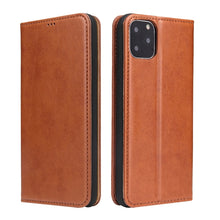 Load image into Gallery viewer, Fierre Shann PU Genuine Leather Texture Horizontal Flip Leather Case with Holder &amp; Card Slots &amp; Wallet, For iPhone 11, For iPhone 11 Pro, For iPhone 11 Pro Max