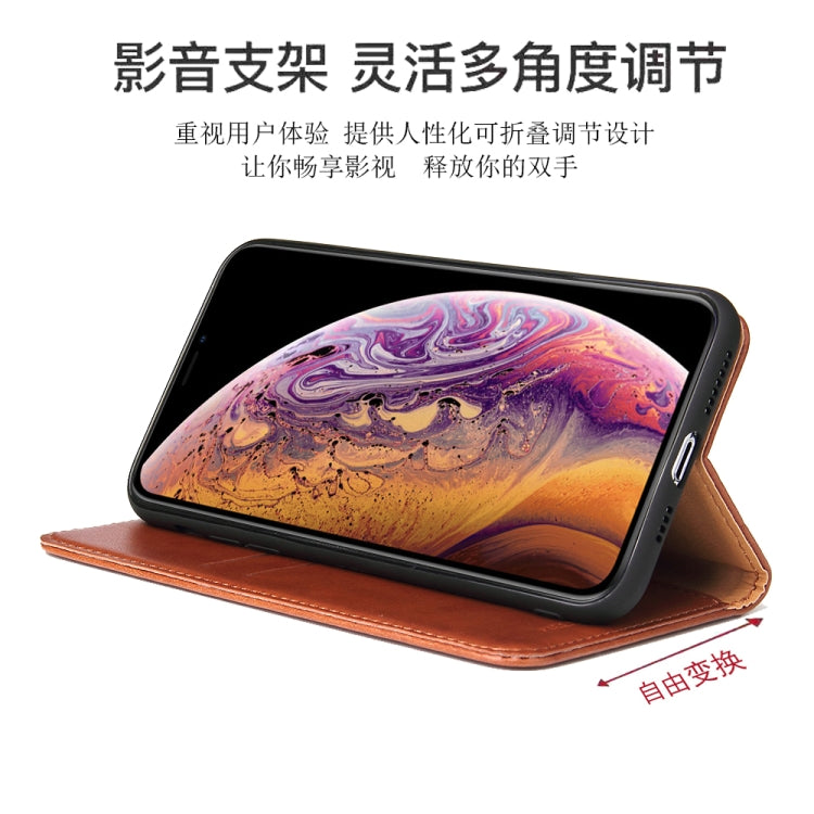 Fierre Shann PU Genuine Leather Texture Horizontal Flip Leather Case with Holder & Card Slots & Wallet, For iPhone 11, For iPhone 11 Pro, For iPhone 11 Pro Max