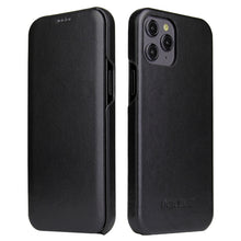 Load image into Gallery viewer, Fierre Shann Business Magnetic Horizontal Flip Genuine Leather Case, For iPhone 12 mini, For iPhone 12 / 12 Pro, For iPhone 12 Pro Max