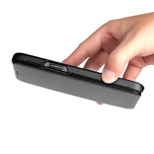 Load image into Gallery viewer, Fierre Shann Business Magnetic Horizontal Flip Genuine Leather Case, For iPhone 12 mini, For iPhone 12 / 12 Pro, For iPhone 12 Pro Max