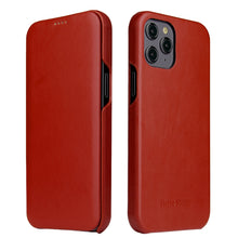 Load image into Gallery viewer, Fierre Shann Business Magnetic Horizontal Flip Genuine Leather Case, For iPhone 12 mini, For iPhone 12 / 12 Pro, For iPhone 12 Pro Max