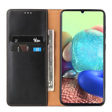 Load image into Gallery viewer, Fierre Shann PU Genuine Leather Texture Horizontal Flip Leather Case with Holder &amp; Card Slots &amp; Wallet, For Samsung Galaxy A31, For Samsung Galaxy A51 5G, For Samsung Galaxy A71 5G
