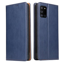 Load image into Gallery viewer, Fierre Shann PU Genuine Leather Texture Horizontal Flip Leather Case with Holder &amp; Card Slots &amp; Wallet, For Samsung Galaxy A31, For Samsung Galaxy A51 5G, For Samsung Galaxy A71 5G