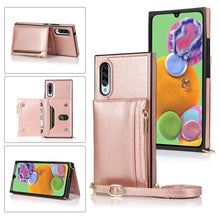 Load image into Gallery viewer, Square Zipper Wallet Bag TPU+PU Back Cover Case with Holder &amp; Card Slots &amp; Wallet &amp; Cross-body Strap, For Samsung Galaxy A90 5G, For Samsung Galaxy Note9, For Samsung Galaxy Note10, For Samsung Galaxy Note10 Pro, For Samsung Galaxy S9                  ...