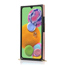 Load image into Gallery viewer, Square Zipper Wallet Bag TPU+PU Back Cover Case with Holder &amp; Card Slots &amp; Wallet &amp; Cross-body Strap, For Samsung Galaxy A90 5G, For Samsung Galaxy Note9, For Samsung Galaxy Note10, For Samsung Galaxy Note10 Pro, For Samsung Galaxy S9                  ...