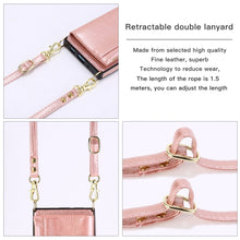 Load image into Gallery viewer, Square Zipper Wallet Bag TPU+PU Back Cover Case with Holder &amp; Card Slots &amp; Wallet &amp; Cross-body Strap, For Samsung Galaxy A90 5G, For Samsung Galaxy Note9, For Samsung Galaxy Note10, For Samsung Galaxy Note10 Pro, For Samsung Galaxy S9                  ...
