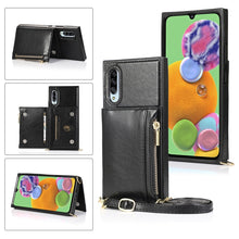 Load image into Gallery viewer, Square Zipper Wallet Bag TPU+PU Back Cover Case with Holder &amp; Card Slots &amp; Wallet &amp; Cross-body Strap, For Samsung Galaxy A90 5G, For Samsung Galaxy Note9, For Samsung Galaxy Note10, For Samsung Galaxy Note10 Pro, For Samsung Galaxy S9                  ...