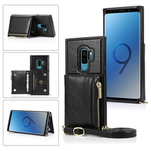 Load image into Gallery viewer, Square Zipper Wallet Bag TPU+PU Back Cover Case with Holder &amp; Card Slots &amp; Wallet &amp; Cross-body Strap, For Samsung Galaxy A90 5G, For Samsung Galaxy Note9, For Samsung Galaxy Note10, For Samsung Galaxy Note10 Pro, For Samsung Galaxy S9                  ...