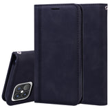 Frosted Business Magnetic Horizontal Flip PU Leather Case with Holder & Card Slot & Lanyard, For iPhone 12 mini, For iPhone 12 / 12 Pro, For iPhone 12 Pro Max