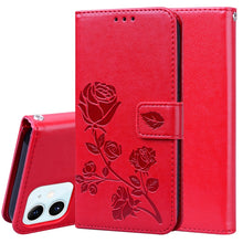 Load image into Gallery viewer, Rose Embossed Horizontal Flip PU Leather Case with Holder &amp; Card Slots &amp; Wallet, For iPhone 12 mini, For iPhone 12, For iPhone 12 Pro, For iPhone 12 Pro Max