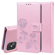 Load image into Gallery viewer, Rose Embossed Horizontal Flip PU Leather Case with Holder &amp; Card Slots &amp; Wallet, For iPhone 12 mini, For iPhone 12, For iPhone 12 Pro, For iPhone 12 Pro Max