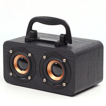 Load image into Gallery viewer, FT-4002 Wooden Wireless Bluetooth Portable Retro Subwoofer Speakers, Support TF card &amp; USB MP3 Playback, Black Wood Grain, Yellow Wood Grain, Red Wood Grain
