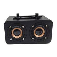 Load image into Gallery viewer, FT-4002 Wooden Wireless Bluetooth Portable Retro Subwoofer Speakers, Support TF card &amp; USB MP3 Playback, Black Wood Grain, Yellow Wood Grain, Red Wood Grain